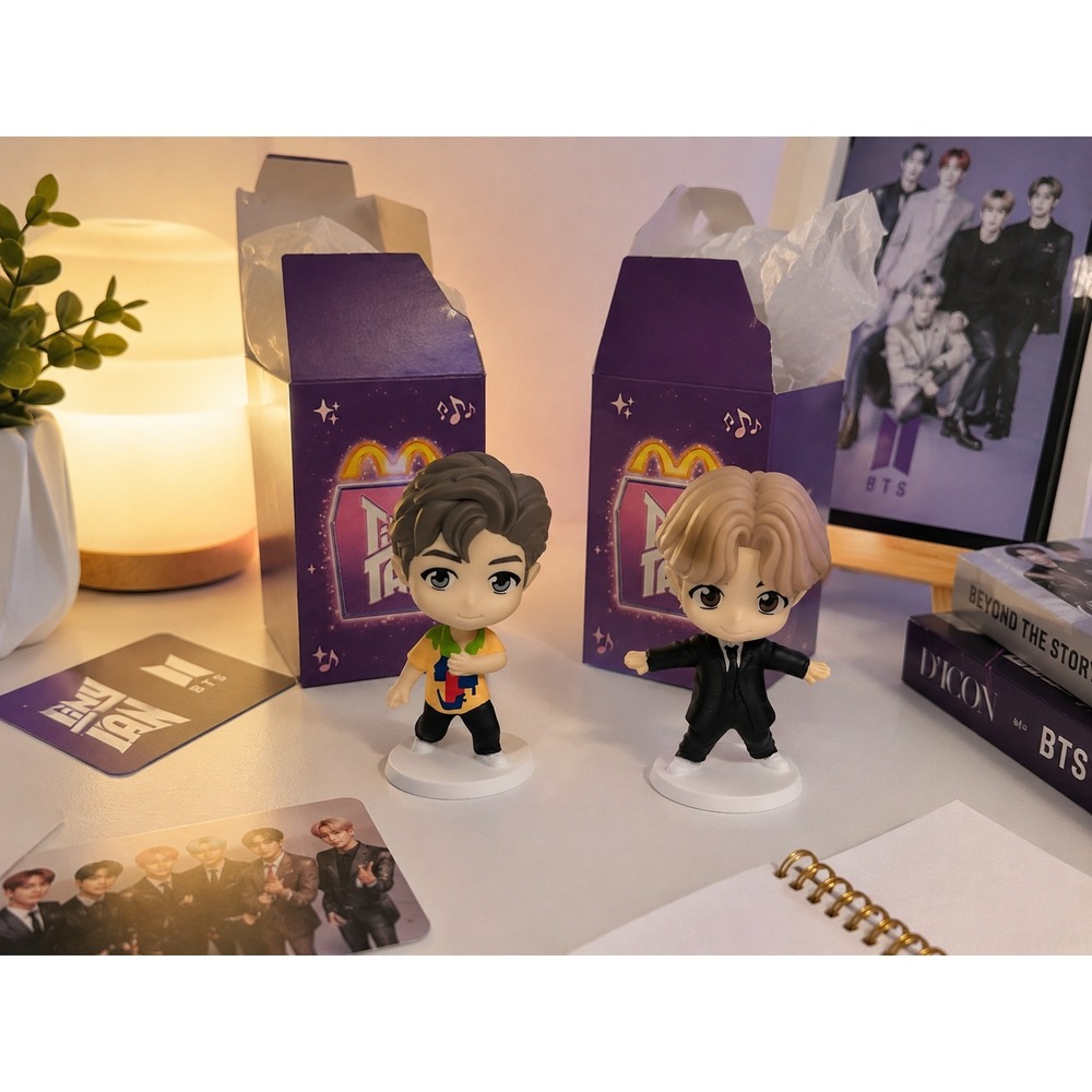McDonald's x TinyTAN BTS Mini Figure RM & Jimin Collectible Set w/ Boxes 2023
